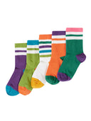 Gerippte Socken mit Rillenstruktur im 5er-Pack