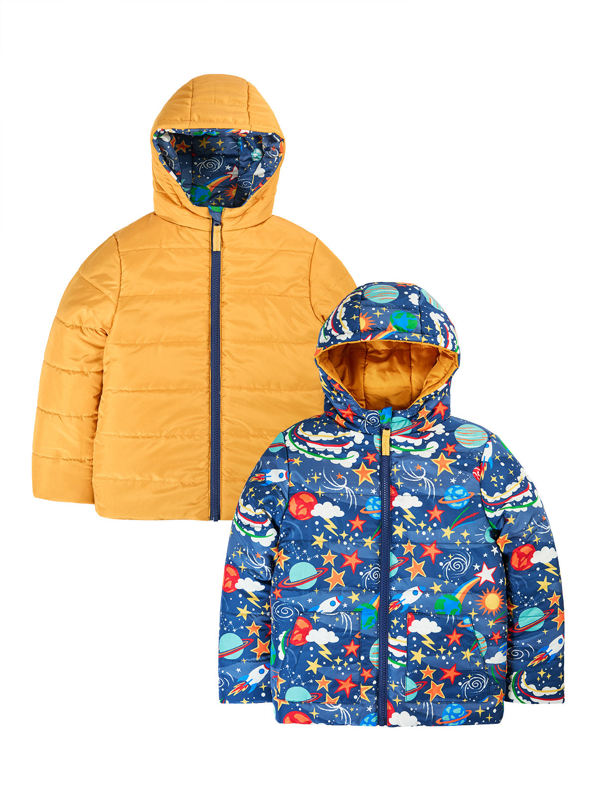 Reversible Toasty Trail Jacket | Frugi - Love Organic